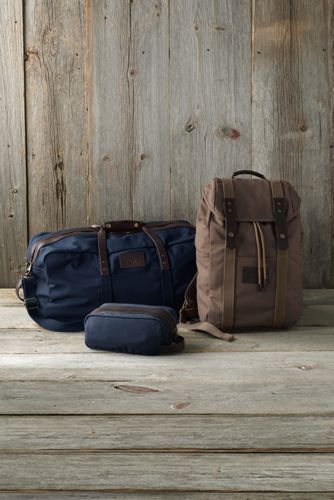 lands end waxed canvas duffle