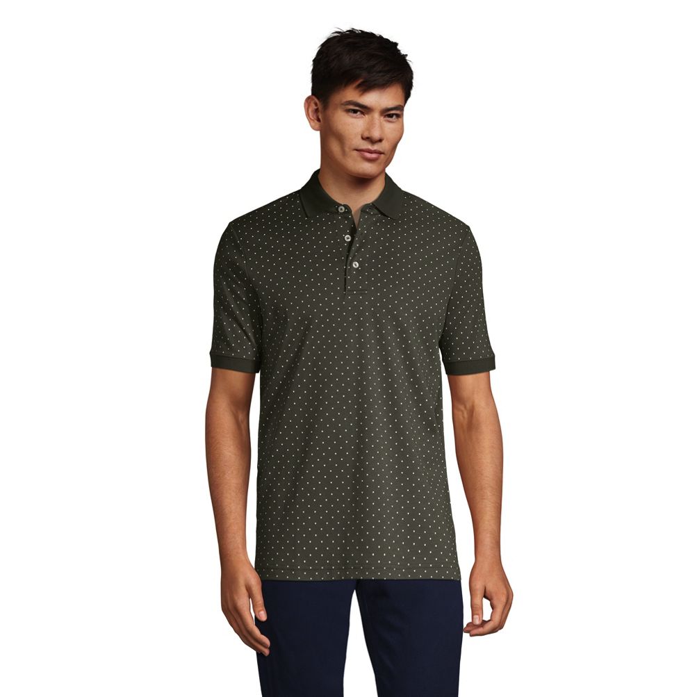 Men's Short Sleeve Jacquard Super Soft Supima Polo Shirt