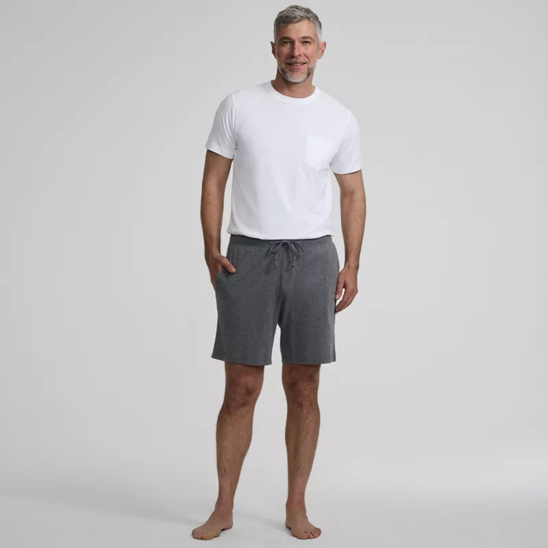 Men's Knit Jersey Pajama Shorts, alternative image