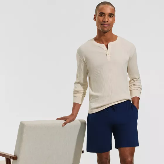 Men's Knit Jersey Pajama Shorts - primary