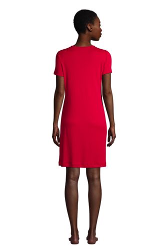 La Chemise de Nuit Mi-Longue à Manches Courtes, Femme Stature Standard image number 6