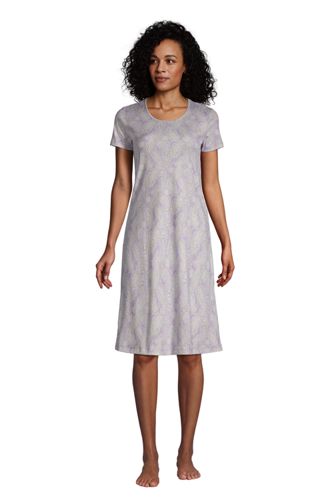 La Chemise de Nuit Mi-Longue à Manches Courtes, Femme Stature Standard image number 4