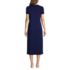 Women's Tall Supima Cotton Short Sleeve Midcalf Nightgown Dress, Back
