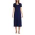 Women's Tall Supima Cotton Short Sleeve Midcalf Nightgown Dress, Front