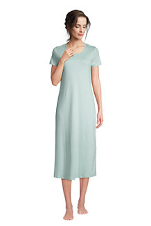 Women's Supima Short Sleeve Calf-length Nightdress