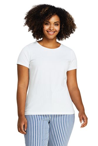 women's plus size white t shirts