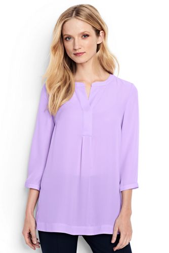 Women's Popover Tunic Blouse | Lands' End