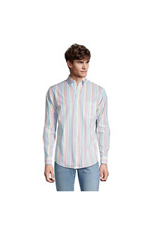 Men's Long Sleeve Seersucker Cotton Shirt  
