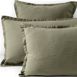 Garment Washed Flax Linen Breathable Pillow Sham, Front