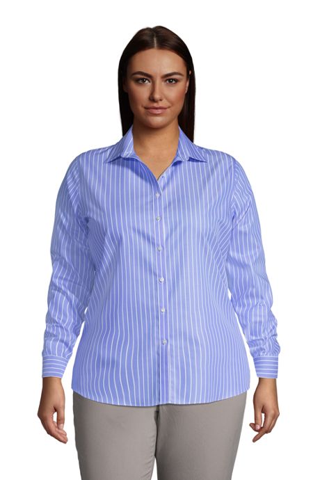 Men Long Sleeve Plus Size Gingham Cotton Button-up Dress Shirts 