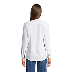 Women's No Iron Supima Cotton Long Sleeve Shirt, Back