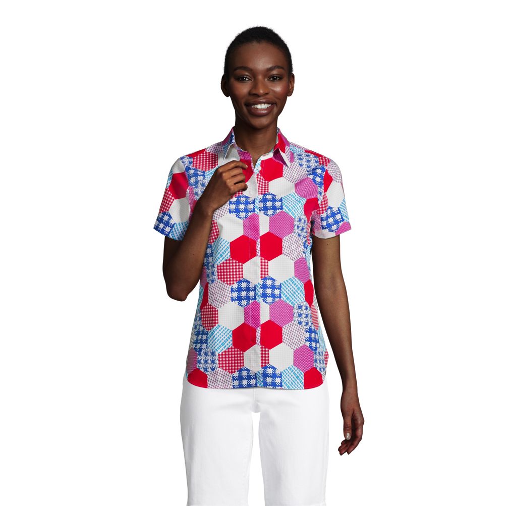 lands end women's short sleeve shirts