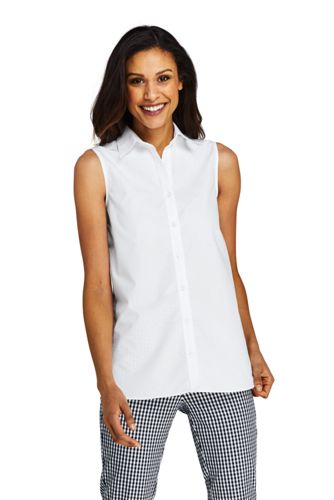 sleeveless dress shirt womens