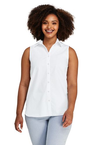 women's plus sleeveless tops