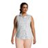 Women's Plus Size No Iron Supima Cotton Sleeveless Shirt, Front