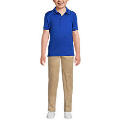 School Uniform Little Kids Short Sleeve Rapid Dry Polo Shirt, Front