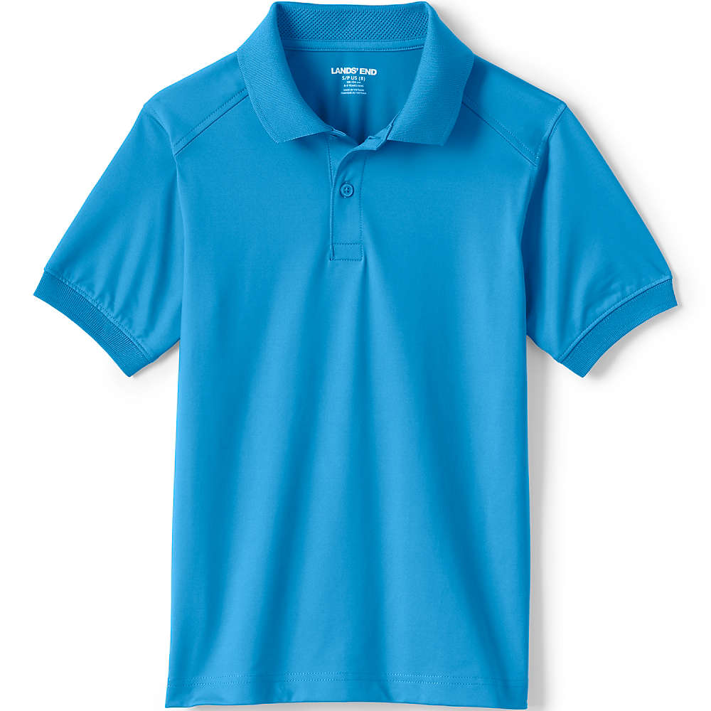 School Uniform Little Kids Short Sleeve Rapid Dry Polo Shirt, Front
