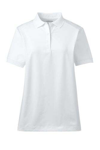 plain white polo shirt for women