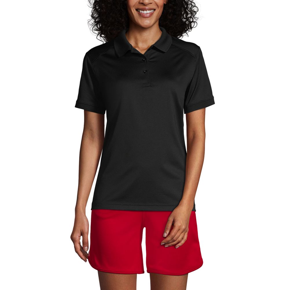 Women's Short Sleeve Rapid Dry Sport Neck Polo Shirt