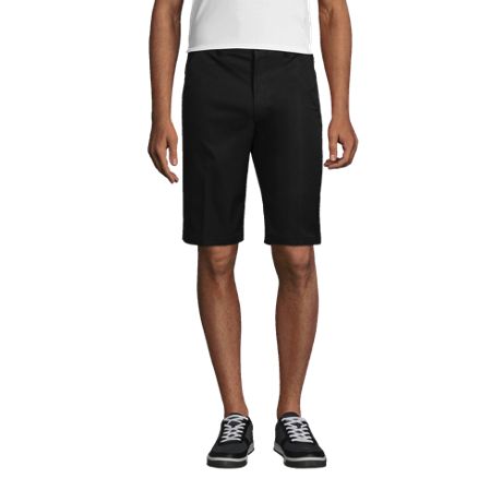 Essentials Boys' Uniform Big Woven Flat-Front Khaki Shorts 