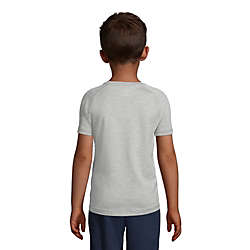 School Uniform Little Boys Short Sleeve Active Gym T-shirt, Back