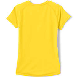 School Uniform Little Girls Short Sleeve Active Gym T-shirt, Back