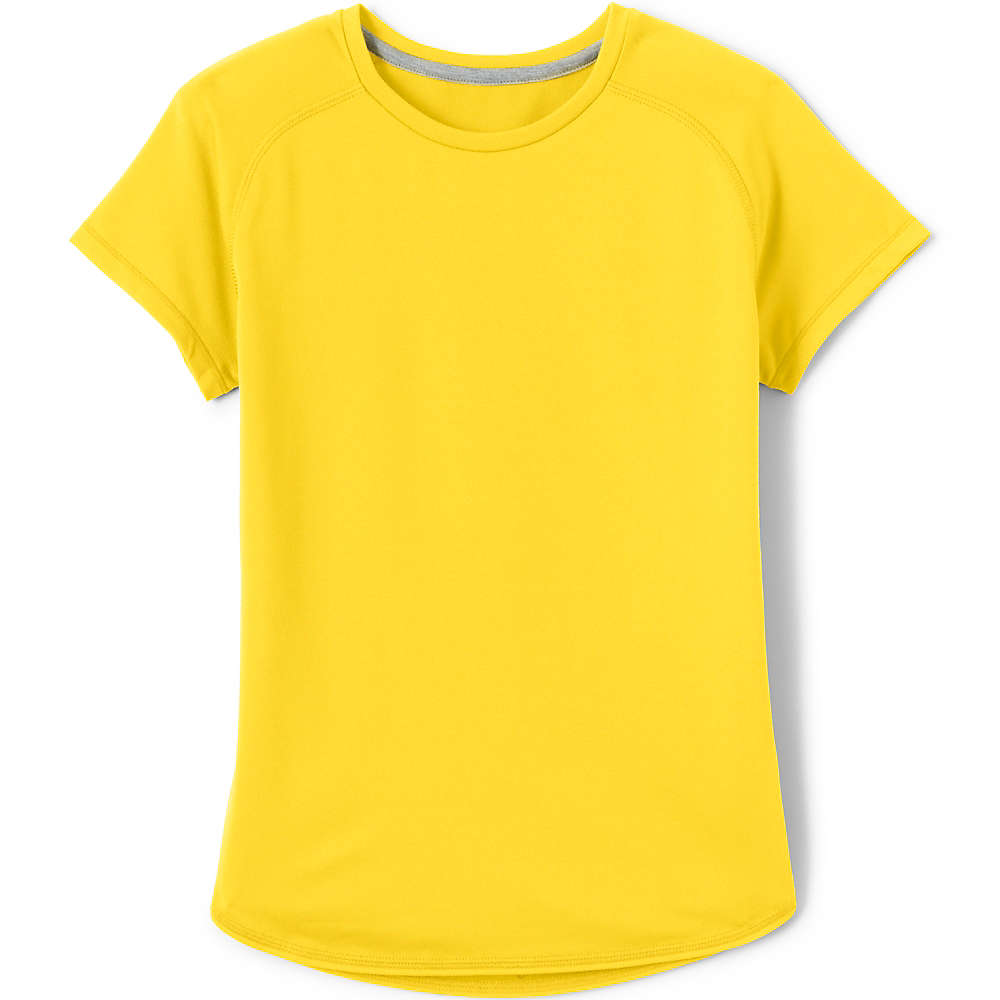School Uniform Little Girls Short Sleeve Active Gym T-shirt, Front