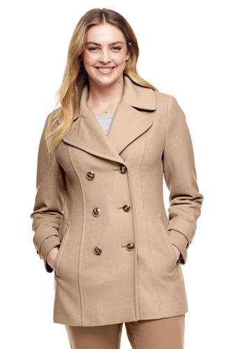 Cabanjacke Aus Wollmix Fur Damen Lands End