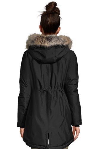 waterproof faux fur lined parka