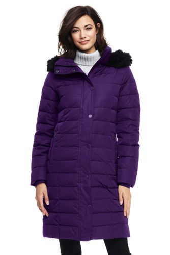 Women's Long Chalet Down Coat from Lands' End