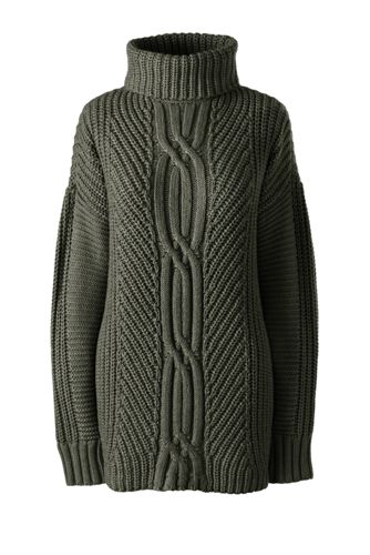 Lands' End Langer Rollkragen Pullover aus Merino Lands' End Langer Rollkragen Pullover aus Merino