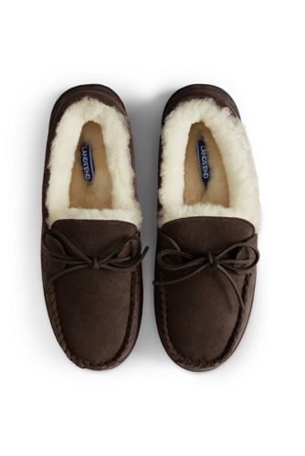 lands end shearling slippers