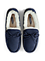 Men's Suede Moccasin Slippers with Shearling Lining