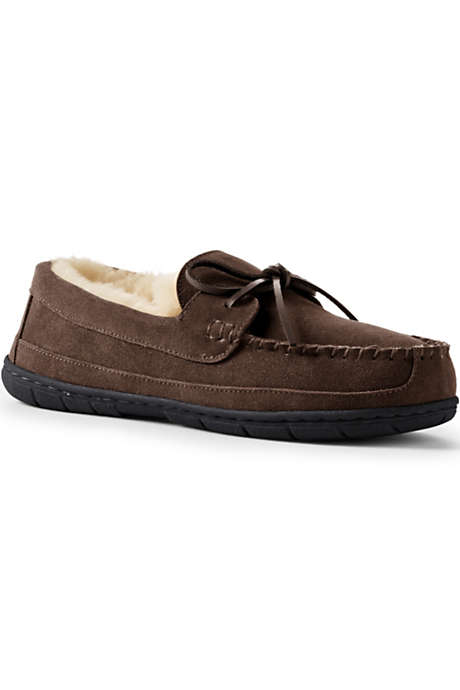 Men's Shearling Moccasin Slippers