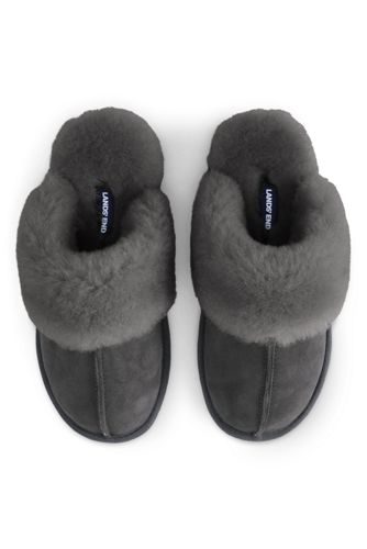 lands end shearling slippers