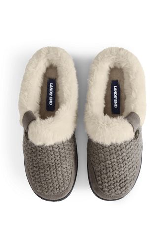 Women S Chunky Knit Slippers Lands End