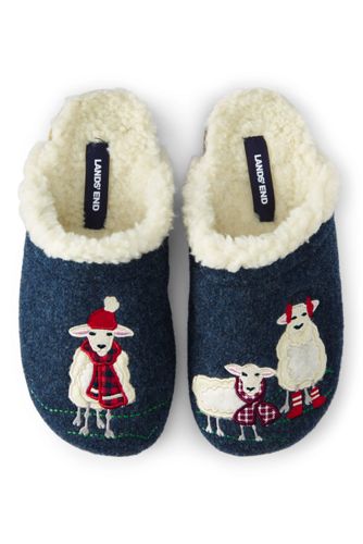 felt clog slippers