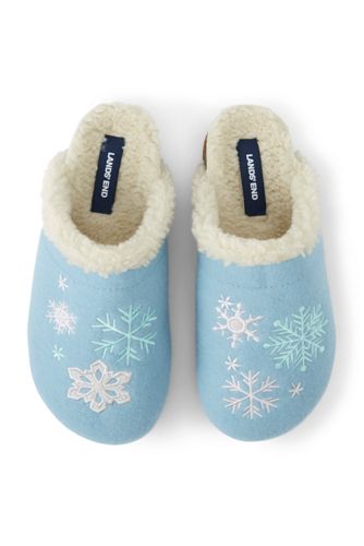 lands end fleece slippers