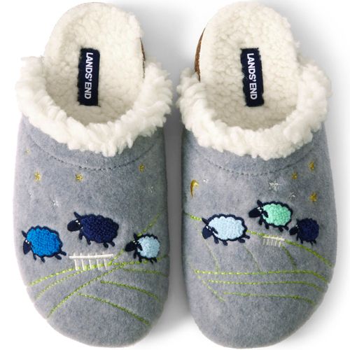 Lands end womens bedroom on sale slippers