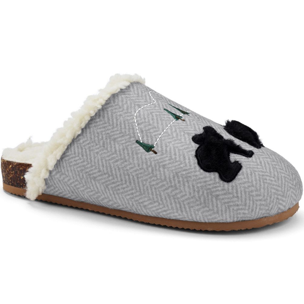 Women s Felt Scuff Slippers Lands End