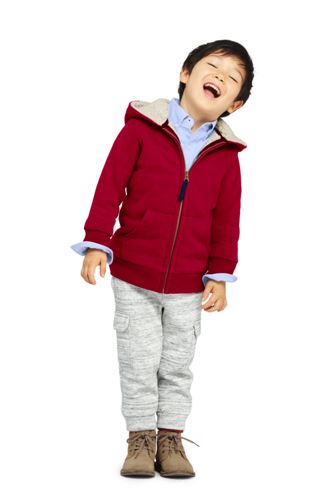 borg lined hoodie boys