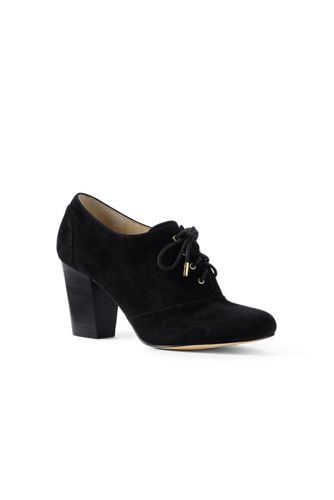 black oxford heels women's shoes