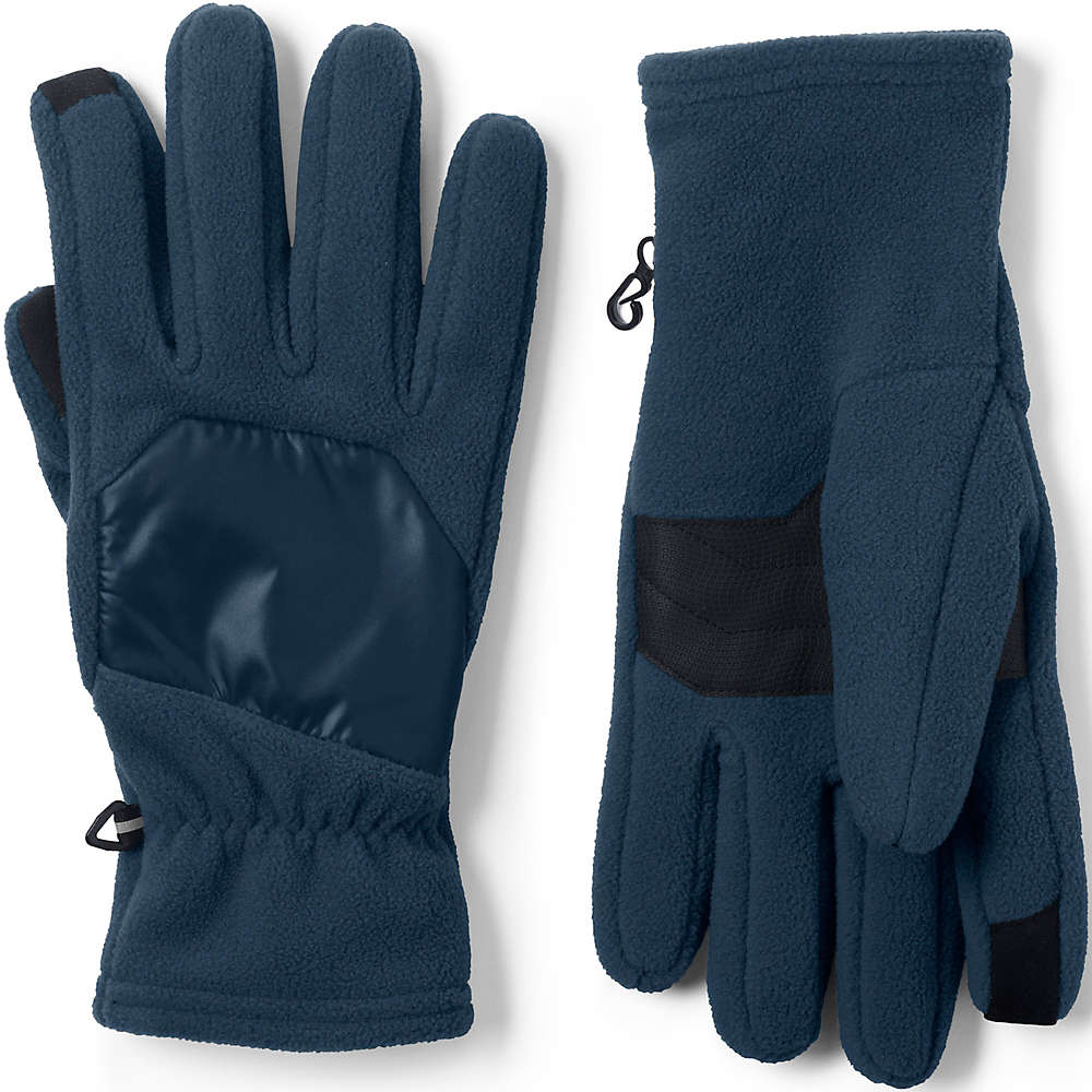 Men's T200 Fleece EZ Touch Gloves | Lands' End