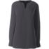 Women's Petite Roll Sleeve Splitneck Tunic Soft Blouse, alternative image