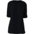 Women's Roll Sleeve Splitneck Tunic Soft Blouse, Front