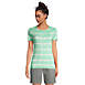 Women's All Cotton Short Sleeve Crewneck T-Shirt Stripe, Front