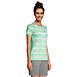 Women's All Cotton Short Sleeve Crewneck T-Shirt Stripe, alternative image