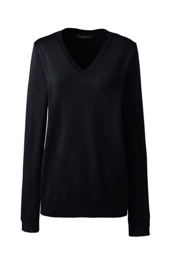 black v neck sweatshirt