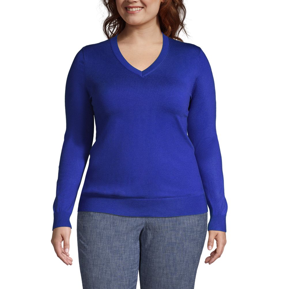 Women's Plus Performance V-neck Sweater