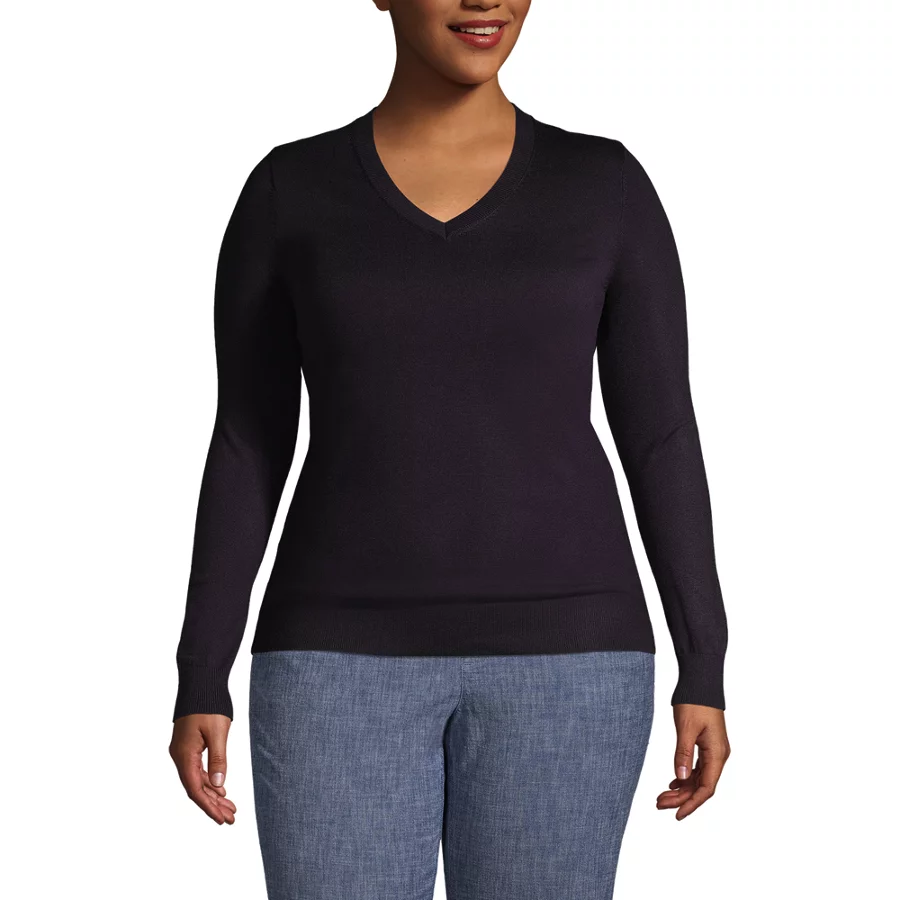 School Uniform Women's Performance V Neck Sweater view 2